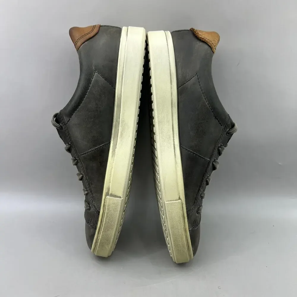 ECCO Kyle Classic Street Sneakers Men Size 9 Brown Leather Casual Comfort Shoes